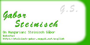 gabor steinisch business card